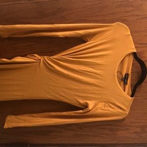 Jluxlabel Mustard Midi Dress